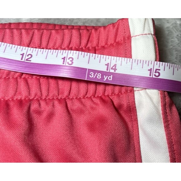 Nike Shorts Womens Medium Pink FitDry White Side Panel Drawstring Gym Sporty - Picture 6 of 10